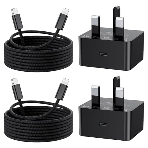 Eolcyoyo - Fast Charge for iPhone 14 13, 2Pack PD 25W Fast Apple Charger Cable 2M, iPhone Fast Charger Plug with USB C To Lightning Cable [ MFi Certified] for iPhone 14 13 12 11 Pro Max XS XR X 9, iPad and iPod