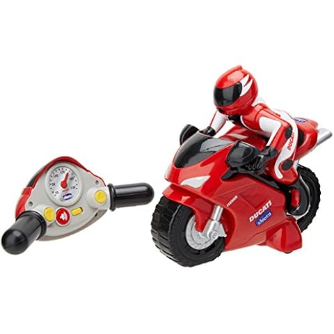 Chicco Ducati 1198 RC Motorrad mit Intuitiver Funkfernsteuerung, Ferngesteuertes Motorrad mit Hupe und Motorgeräuschen - Geschenk für Jungen oder Mädchen ab 2 Jahren, Kinderspielzeug 2-6 Jahre Cover