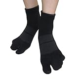 【公式】外反母趾・浮き指のカサハラ式／AKA-009NEWホソックス (ブラック＆チャコールグレー,24-26)