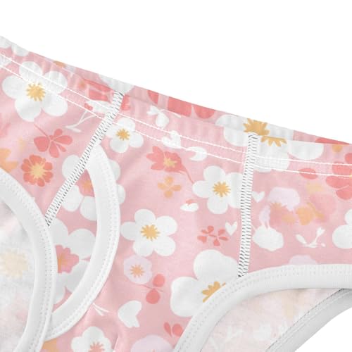 A Pattern Of Flowers in Pink Toddler Boys Cotton Kids Underwear Cute Children Panties4