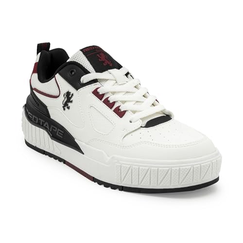 Image of Red Tape Casual Sneaker Shoes for Men | Elegantly Rounded Front, Soothing Insole & Impact-Resistant Comfort Red