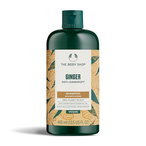 The Body Shop Ginger Anti-Dandruff Shampoo (1x 400ml) Clarifying Shampoo for Dry Itchy and Flaky Scalp Vegan Haircare Suitable for Sensitive Scalps