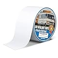 Teerdm RV Sealant Tape White, 4 Inch X 50 Feet, Waterproof, UV Resistant, Weatherproof, for RV, Boat, Camper, Awning, Canopy, Tents