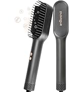 PLAVOGUE Hair Straightener Brush, 3 in 1 Hair Straightening Comb Straightening Hot Air Brush for ...