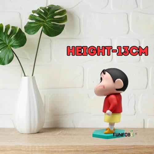 Image of FUNFOB Shinchan Action Figure | Shin chan Figurine Cartoon Figures Toys for Boys & Girls PVC Multicolour