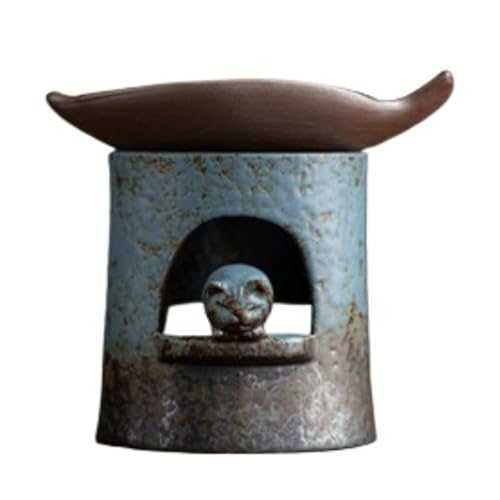 家庭用茶焙煎炉セット(陶器・石器製茶具兼茶香料器具)茶目覚まし機能付き茶葉焙煎・香料調製両用家庭茶事最適 (??)