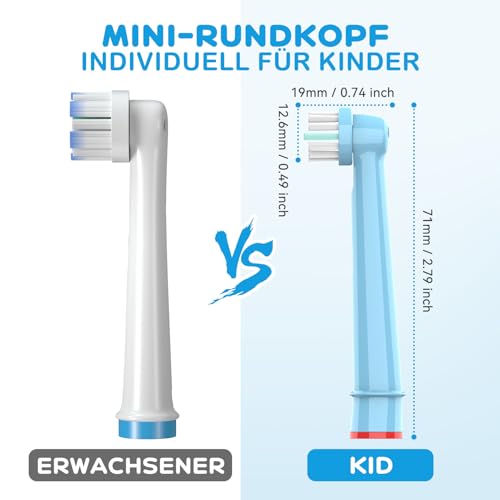 REDTRON-Kinder-Elektrische-Zahnbürstenköpfe Kompatibel mit Oral B, Soft Bristles Kinder-Zahnbürstenköpfe, Kinder-Ersatz-Zahnbürstenkopf für empfindliche Zähne und Zahnfleisch (16er-Pack) – Bild 5