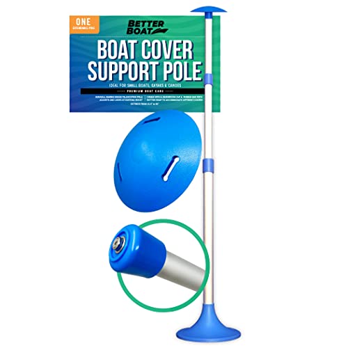 Boat Cover Support Pole, Adjustable Support System for Jon Boats, Pontoons, Aluminum Tarps, Bimini Tops, Marine Grade, 1 Pack