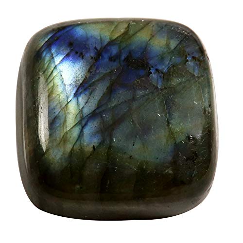 Labradorite coussin sans imperfection, grand cabochon naturel 47,9 carats bien poli