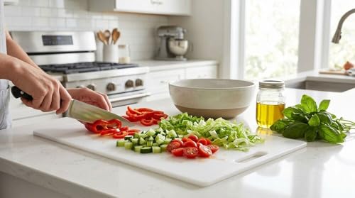 Farberware 12 x 18 Inch Reversible Plastic Cutting Board - image 9