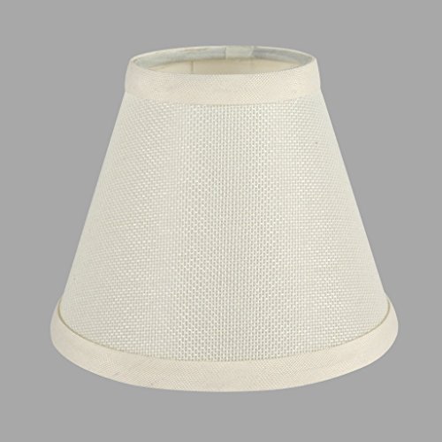 ONEPRE Cream Clip on Lamp Shades Light Shades Off White Candle Chandelier Lampshades for Ceiling Pendant Light