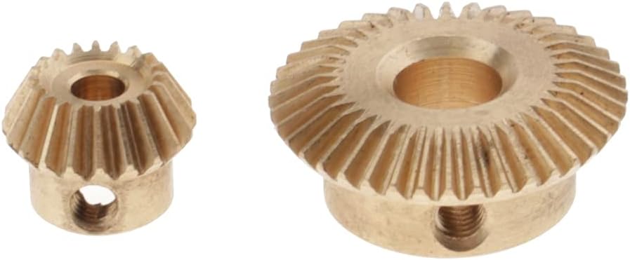 20/ 40T 0.5 Modulus 20T 3mm Inner Hole Brass Bevel Gear For Shaft Drive Gearbox Bevel Wheel 20/40 Tooth Tools Accessory