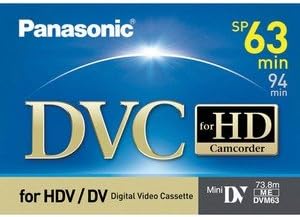 Panasonic AY-DVM63HD MiniDV Cassette (63 Minute)