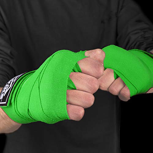 Maviks Boxing Hand Wraps 180 Inch Bandages For Martial Arts Kickboxing Muay Thai Mma Training Sparring Inner Gloves For Men Women Mitts Protector With Thumb Loop (Green) #TOP5