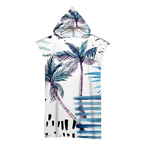 Children'S Bath Towel 3D Print Cape Beach Changing Robe Cover