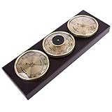 【3-in-1-Multifunktion】Das Barometer dient zur Messung der Änderung der Temperatur, Luftfeuchtigkeit und des atmosphärischen Druckparameters. 3-in-1-Multifunktion, wirtschaftlich und praktisch. Und Sie können den Luftdruck zu bestimmten Momenten aufzeichnen, um einen klaren Vergleich zu ermöglichen.