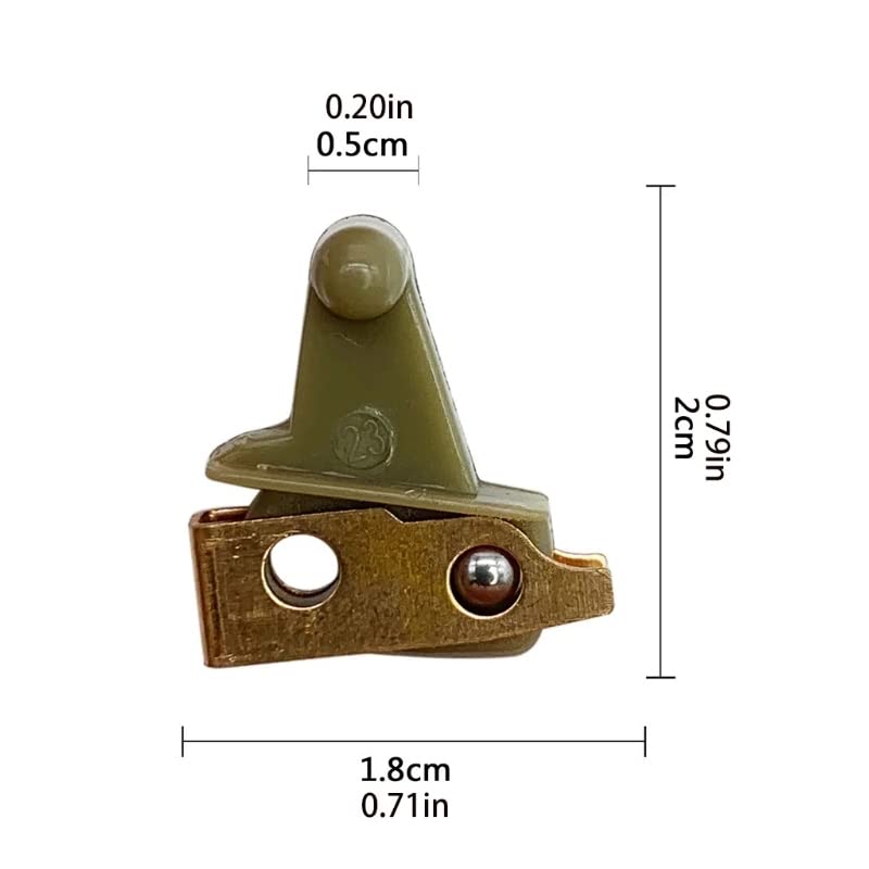 Miniatura 4 de TorSor Paquete de 2 accesorios de repuesto para interruptor de alimentación para cortadora de cabello eléctrica, botón de encendido y apagado,