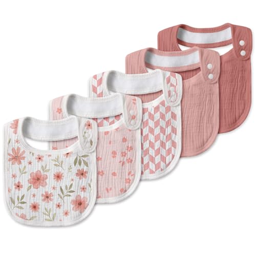 Image of Muslin Baby Bibs for Drooling and Teething,Bibs for Boys Girls
