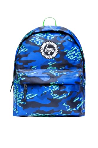hype Logo Camouflage Fluo, Sac à Dos Mixte Enfant, Multicolore, Taille Unique