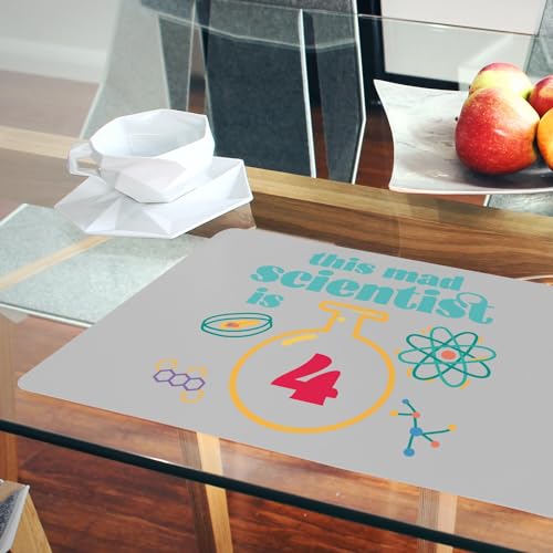 Napperons gris de table souples en liège grand format imperméables pour enfants - 6