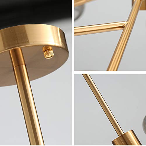 Plafonnier grand format en métal luxe moderne et chic pour votre intérieur - 7