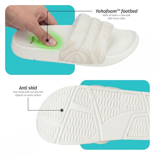 Image of YOHO Women Sliders Dolphy Nova | Snug Fit, Comfortable, Soft and Lightweight Slip Ons, Home Wear Chappal, Flip Flop Footwear for Woman /Ladies /Girls
