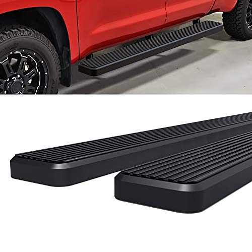 Estribos APS 6 pulgadas Negro Mate para Toyota Tundra miniatura 6