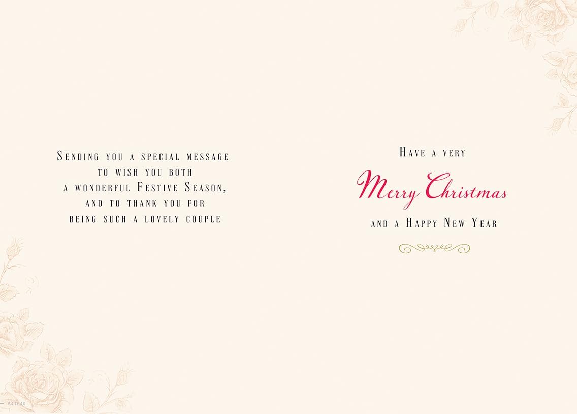 Piccadilly Greetings Christmas Card To a Special Sister & Brother In Law Traditional tree - 9 x 6 inches