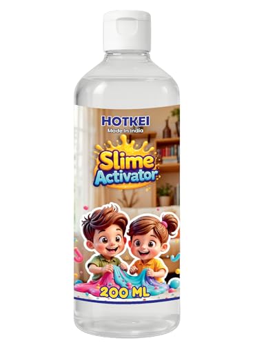 Image of HOTKEI (200 ml) Slime Activator DIY Magic Toy Jelly Putty Making kit Set Borax Slime Activator Liquid Gel Toy for Boys Girls Kids for Making Slimes at Home