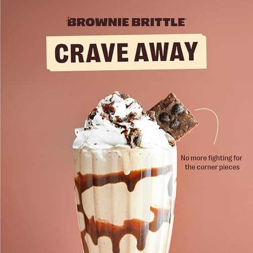 Brownie Brittle – Original Chocolate Chip Thin and Crispy Sweet Snacks (Pack of 20, 1 oz), Rich Gourmet Brownie Bites Dessert