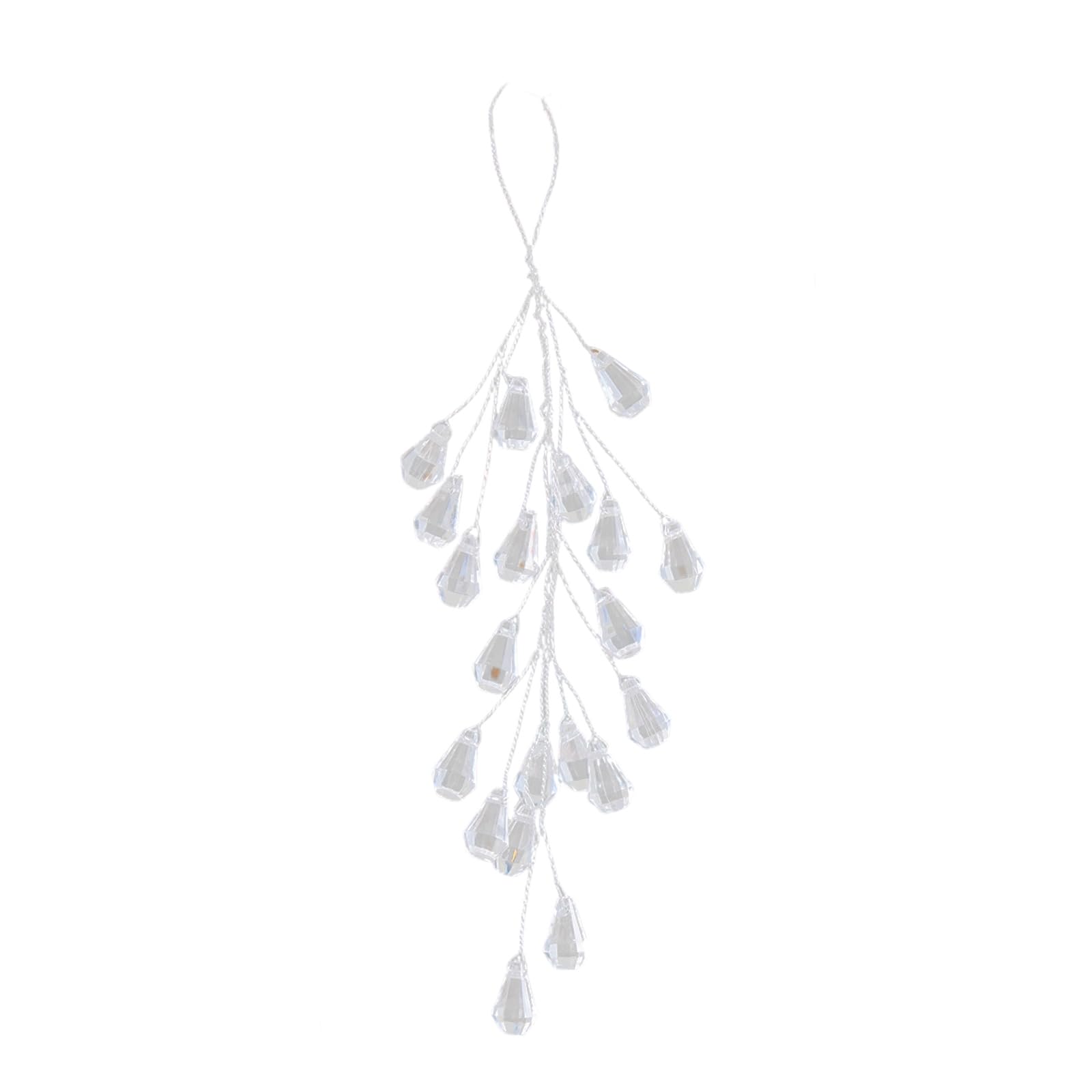 Kalttoy A Shatterproof Crylic Snowflake Ornament Crystal Ice Drops Hanging Decoration For Wedding Christmas Tree Decoration Hanging Snowflake Ornament