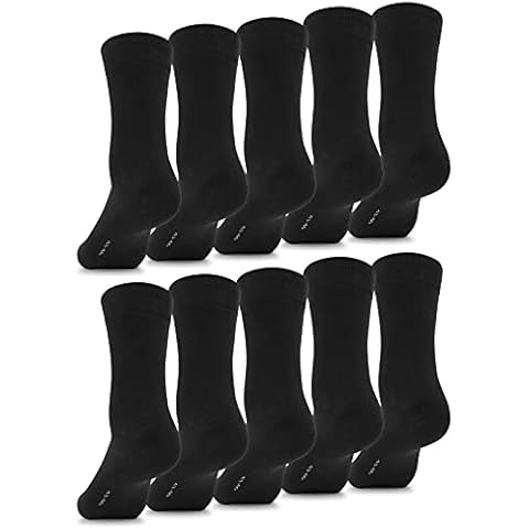 Calcetines Fullluwaa de Algodón Cintura Larga Cómoda, 10/12 pares Cover