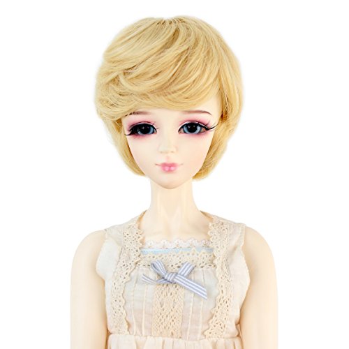 Missuhair 8-9Inch 1/3 BJD Doll Wig Suit for MSD DOD Pullip Dollfie Short Straight Wave handmade Hair Wigs Not for Human