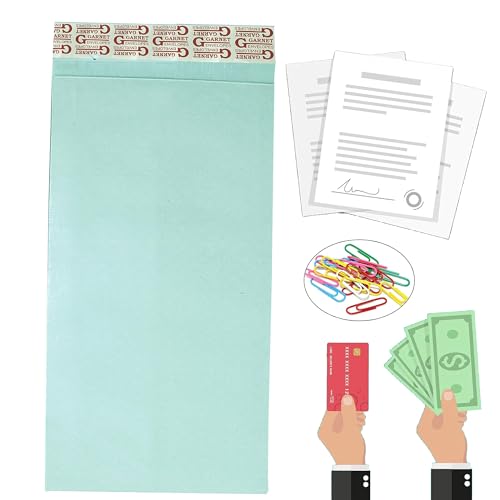 Image of Shuban Business Catalog Envelope Courier Document Pouch Secure Cloth Lined,Courier Cover Green- 11 X 5 Inches - Green (50 pcs)