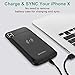 NEWDERY Upgraded Battery Case Qi Wireless Charging Compatible, 6000mAh Slim Extended Rechargeable External Charger Case Compatible X Xs 10 (5.8 Inches Black)