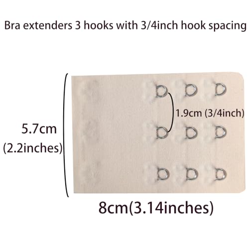 Image of SAMGU Women's Bra Extenders 2 Hook /3 Hook /4 Hook /5 Hook /6 Hook Soft Stretchy