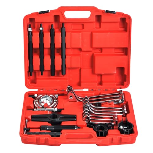 WINMAX TOOLS AUTOMOTIVE 10 Ton Hydraulic Gear Jaw Pulling Bearing Separator Puller Set Kit