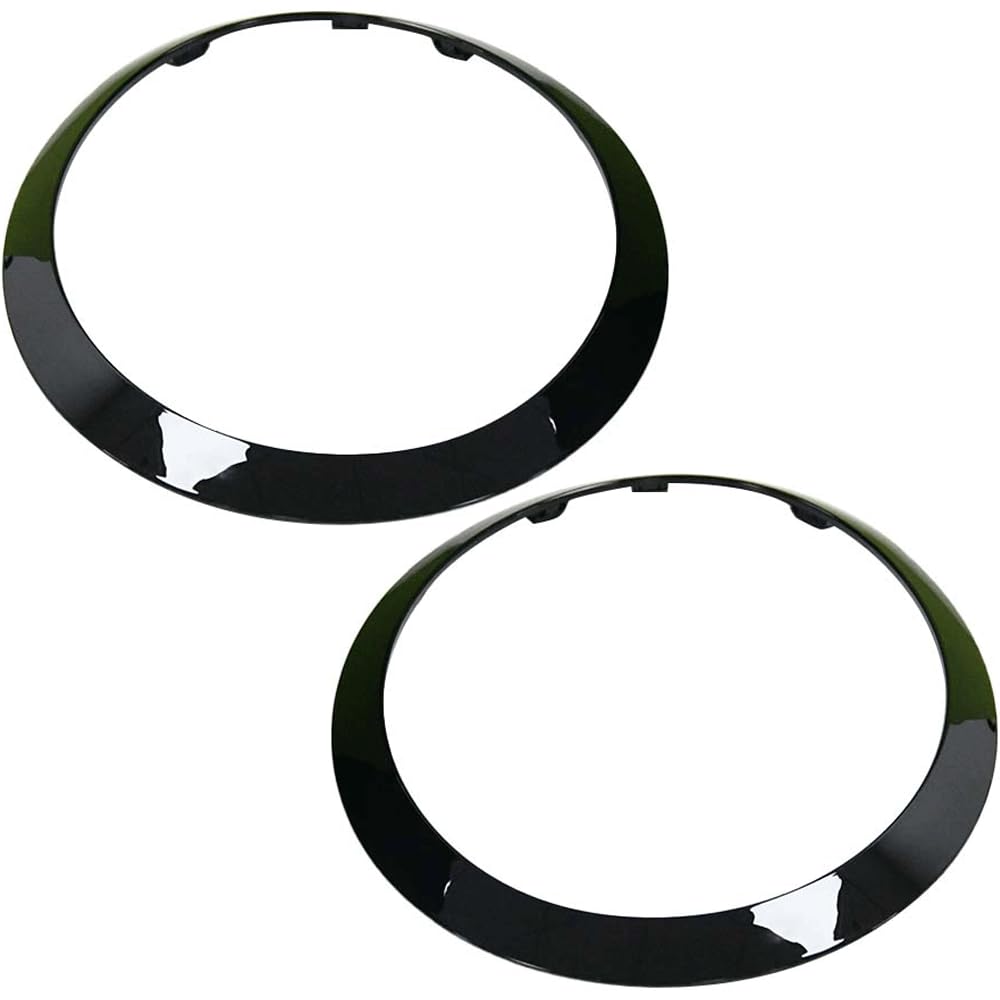 BMW Mini Cooper F55 F56 F57 2014+ Copertura anello fari lato destro e sinistro Nero lucido 51137300631 51137300632