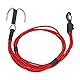 VGEBY RC Crawler Winch Strap, Hochfestes RC Crawler Abschleppseil mit Haken für 1/10 1/8 RC Car (Rot)