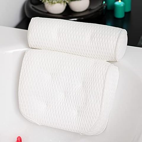 FAMINO XXL Badewannenkissen - extra großes Badewannen-Nackenkissen inkl. Tragetasche Cover