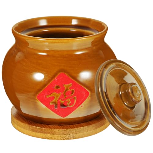 Zerodeko Pentola Per Zuppa Vapore in Ciotole Per Zuppa Stoviglie in Pentola Per Stufato Realizzata in Materiali Ceramici Sicuri