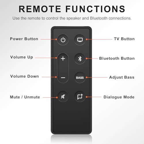 Image of Replacement Remote Control for Bose TV Speaker and Solo Soundbar Series II,Compatible with Bose Solo 5 10 15 Series II TV Sound System