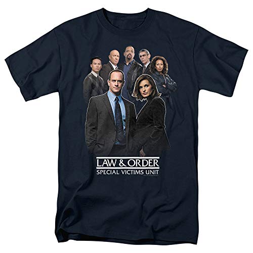 Law & Order: SVU Team Unisex Adult T-Shirt, Navy, 2X-Large