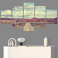 SIGNWIN 5 Panel Canvas Wall Art Modern Art Contemporary Country Dramatic Multicolor Photography Scenic for Home Decorations Ready to Hang - 60