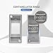 MOLLOM 2 Way Circuit Breaker MCB Distribution Protection Box with DIN Rail, IP65 Waterproof,for Indoor and Outdoor