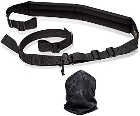2 Point Rifle Sling Reliable and Versatile. Rifle Strap w/ Excellent Functionality. Almost Indestructible Gun Strap. Two Point Shotgun Sling w/ Combat and Hunting Applications + Bandana and 2 eBooks