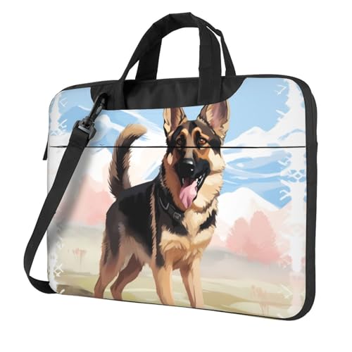 Bolso Maletín Para Laptop Para Amantes Del Pastor Alemán miniatura 1