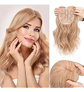 TESSHAIR Hair Toppers for Women Long Wavy Hair Toppers for Women 18inch Toppers Hair Pieces for W...