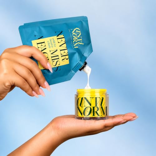 Image of Antinorm Never Miss a Facial Refill Pouch 100g | Exfoliates Dead Skin | 9-in-1 Enzyme Face Scrub | Removes Dullness and Tan | Instant Glow | Pore Refining | Refill Pack (excludes Jar)