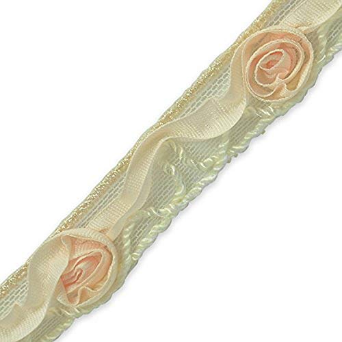 Trims by the Yard Ribbon Rosette w / Small Rosebud